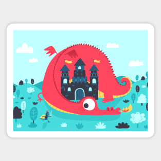 Dragon castle Magnet